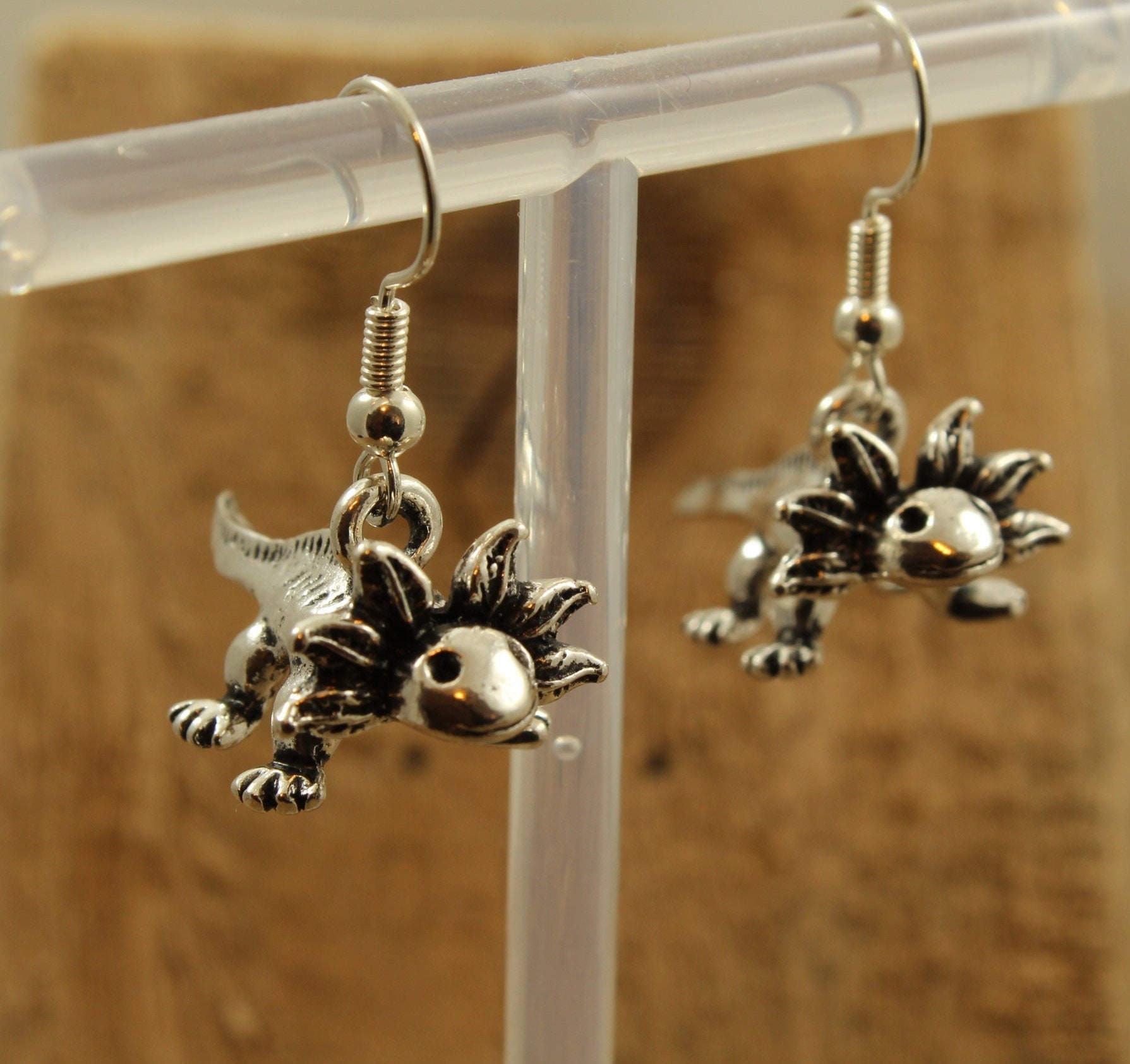 Axolotl Ohrringe Aus 925er Sterling Silber - Süßer Schmuck Hypoallergen Für Damen