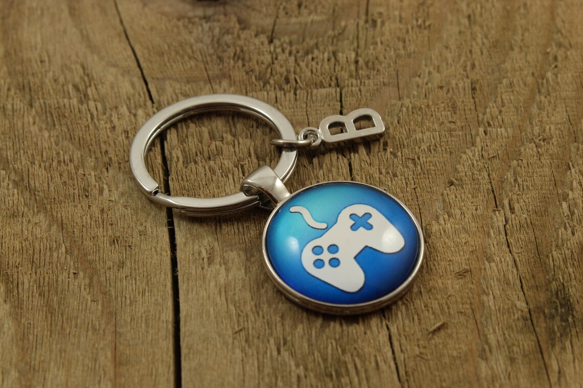 Gamer Keyring Retro Gamer Keychain Personalized Gamer Etsy UK