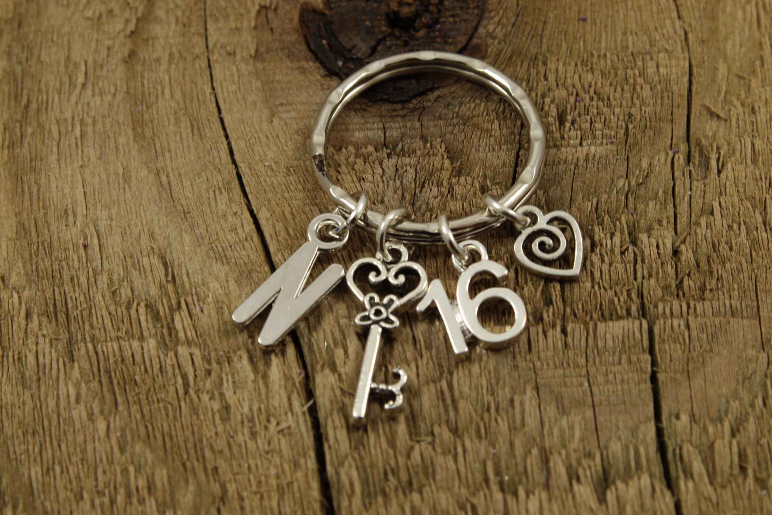 16 Keyring 16 Keychain Sixteen Keyring Personalised 16 - Etsy