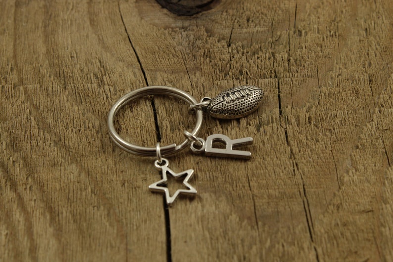 Rugby keyring rugby keychain rugby ball keychain Etsy