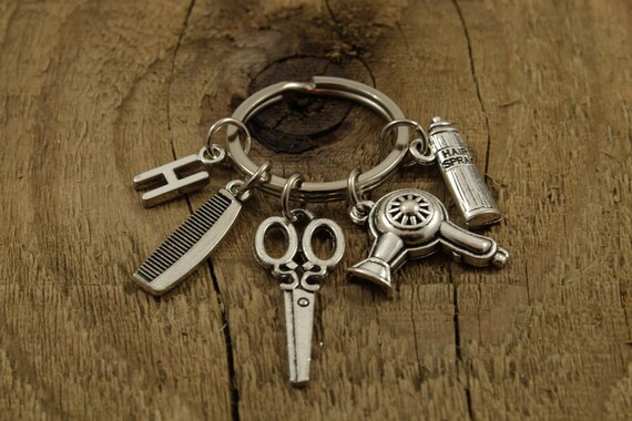 Hairdresser Keyring Hairdresser Keychain Stylist Keyring