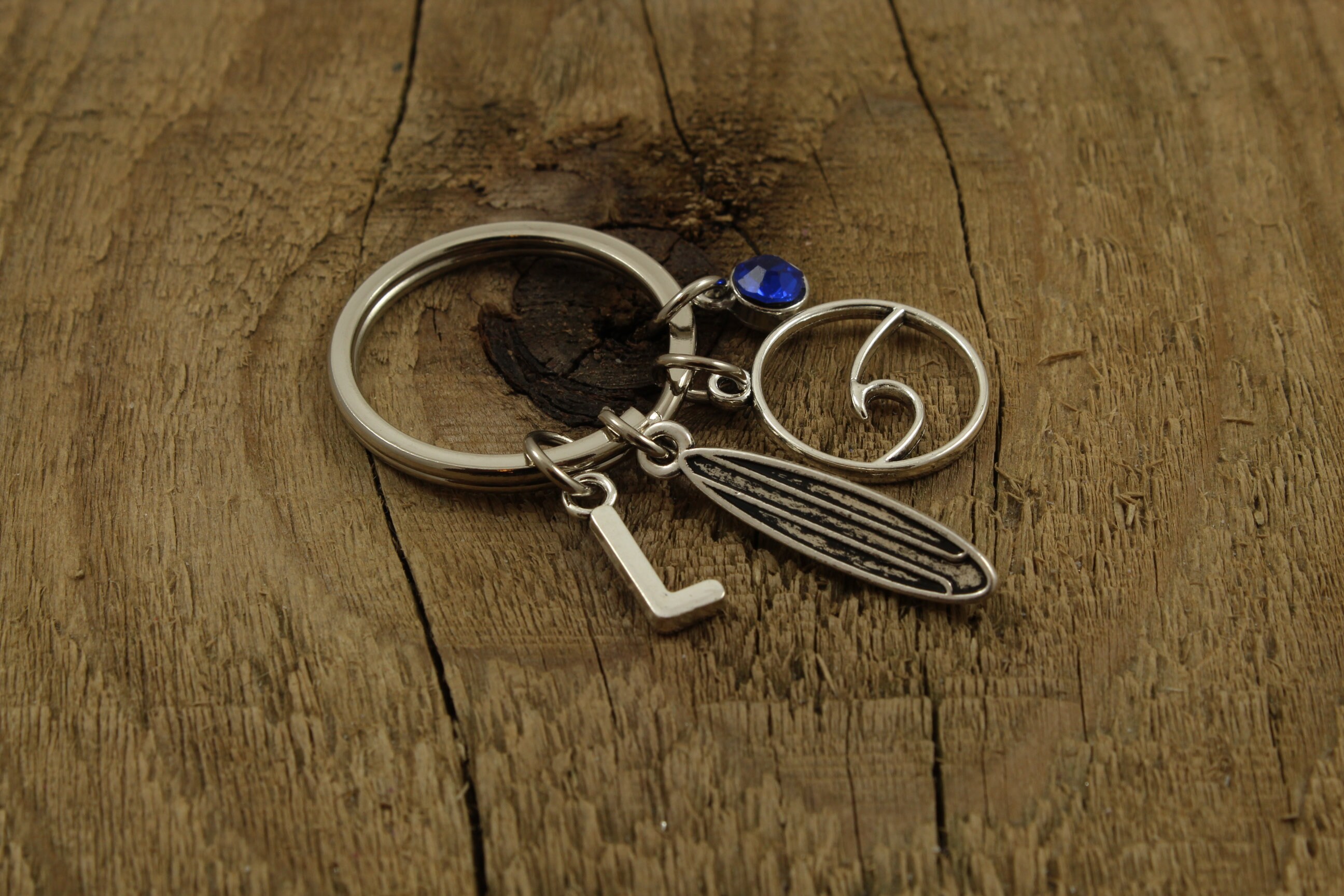 Surfer Keyring, Surfer Keychain, Surfer Keychain, Personalised Gift ...
