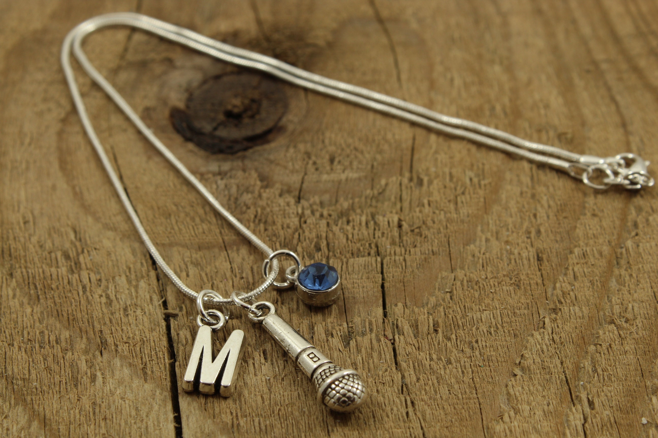 Microphone necklace microphone pendant karaoke necklace Etsy