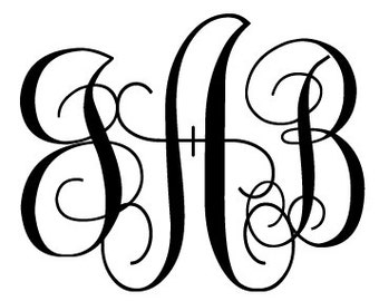 Personalized Monogram Decal