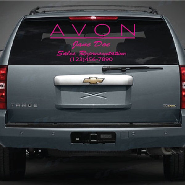 Personalized AVON Decal for your business