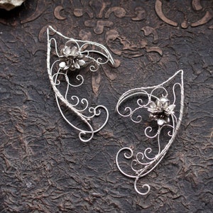 Elfen Ohrmanschetten – Elfen Ohrschmuck – Silber Cosplay Ohrringe – Fantasy Ohrwickel