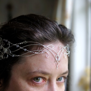 Tiara. Elven tiara, elven circlet, Elvish tiara, elven crown wedding diadem.