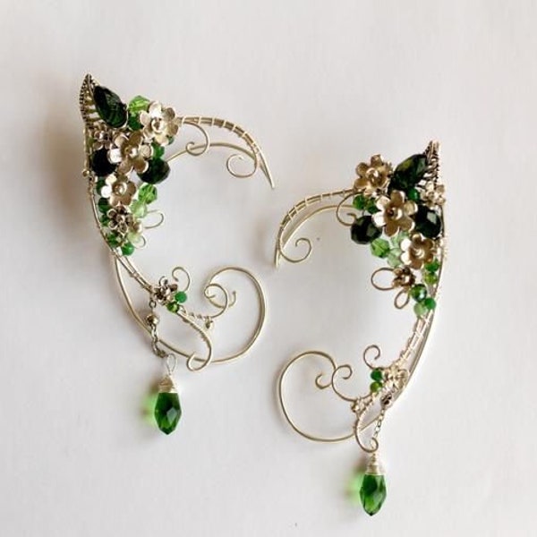 Waldelfen Ohren (ein Paar). Earcuffs, Elfen Ohren, Cosplay Fantasy Dekoration für Ohren.