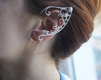 Elven ears (a pair). Earcuffs, Elf ears, fantasy ear decoration