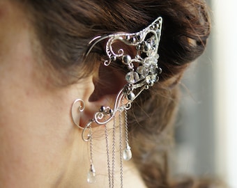 Elven ears (a pair). Earcuffs, сosplay Elf ears, fantasy jewelry.