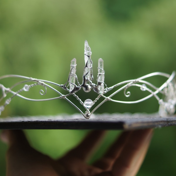 Tiara. Diadem. Elven tiara, elven circlet,  Elvish tiara, elven crown wedding diadem.