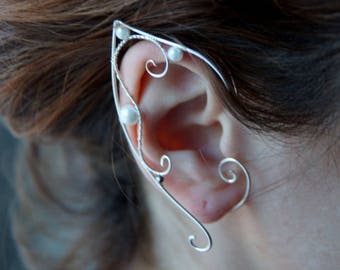 lf ears (a pair). Ear cuffs,  elvish cosplay fantasy decoration for ears.
