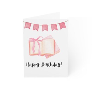 Ensemble de cartes de voeux joyeux anniversaire - 1, 10, 30, 50 pièces, cartes personnalisées, fête d'anniversaire, papeterie, carte livresque