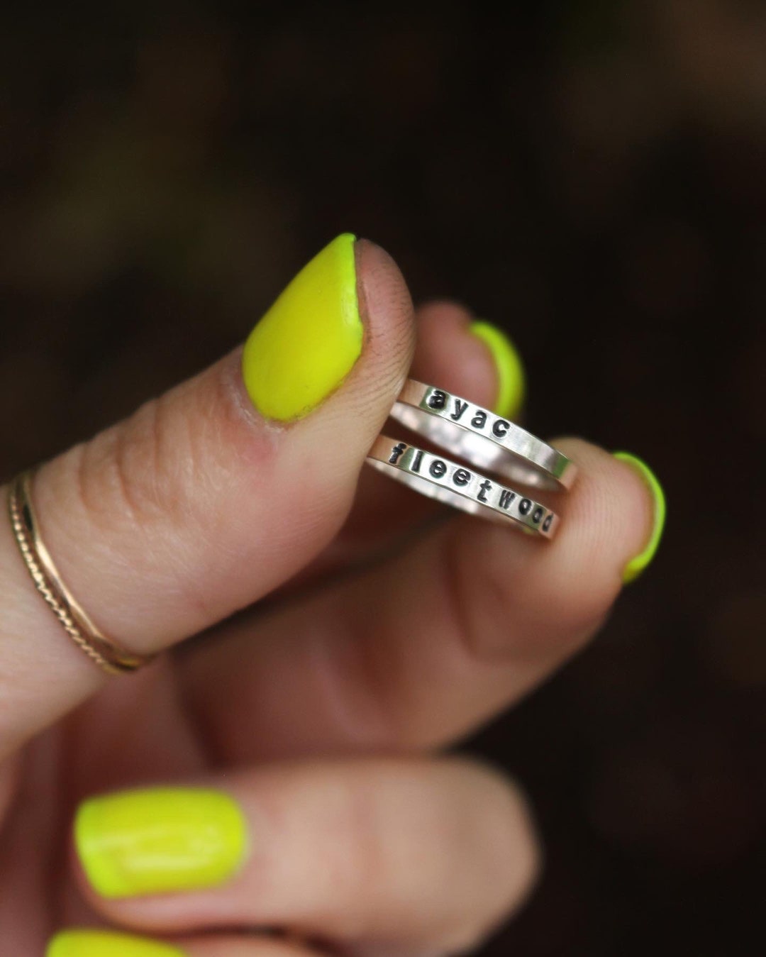 Personalized Name Rings Stackable Personalized Sterling Silver Stacking Ring, Custom Name Ring - Etsy