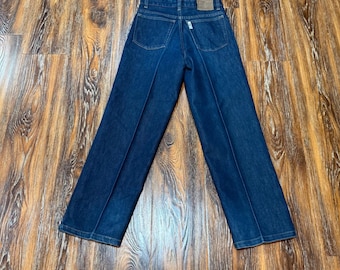 Polo Jeans Co Ralph Lauren Kids Size 12 Dark Wash Creased Straight Leg Jeans VTG