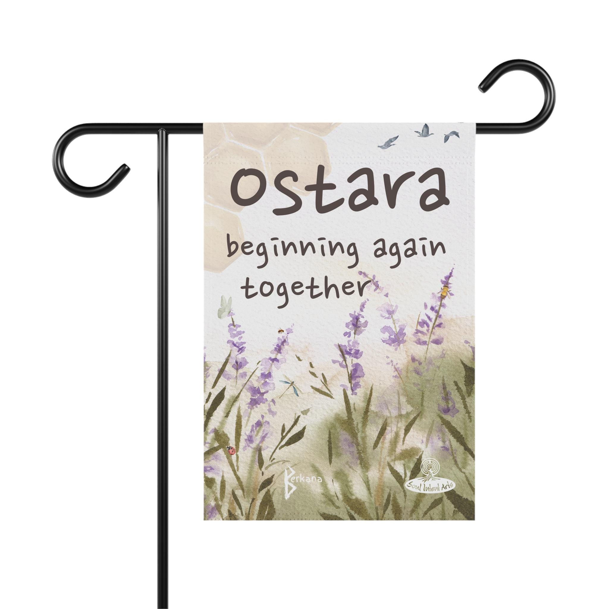 Ostara Spring Equinox Pagan Garden & House Flag - Etsy