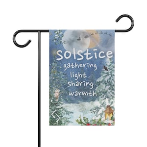 Yule - Winter Solstice Pagan Garden & House Flag
