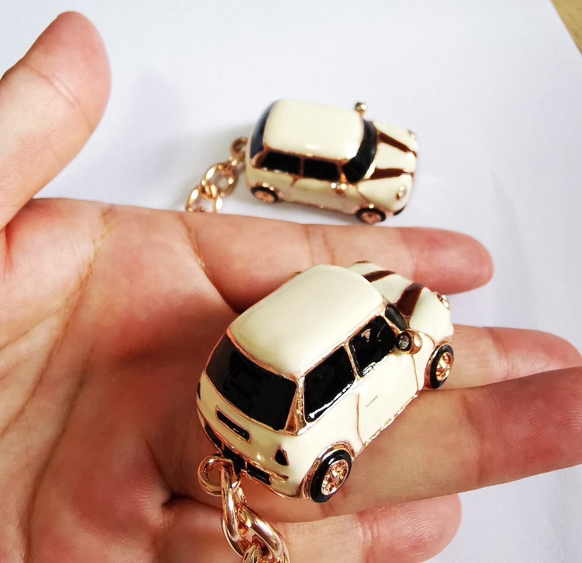 Personnalisé pour vous porteclés de voiture en or rose Etsy France