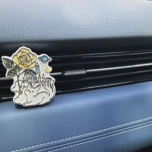 Hand-painted roses clip, metal hooks, high-quality plaster modeling, hung in your car,  placed on your bedsides, subtle atom,the best gift