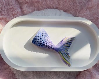 Mermaid Tail Aromatherapy Pendant,for boy friend,double Color tone bell car keychain,Halloween, Christmas, New Year's best gift,for you love