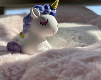 Hand-Painted Unicorn Aroma Plaster | Customizable Colors | Unique Handmade Scent Diffuser