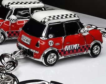 red red body mini car,Personality white gold car keychain, especially,drop of oil plus ,grade crystal,luxury,best gift for you