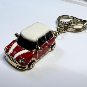 red mini car,drop of oil plus diamond luxury car keychain,keychain or chain ,perfect gift for you or friends