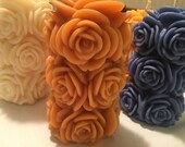 Bouquet of Roses - Beeswax Candles - Handmade in Israel