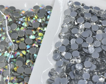 crystal ab Hotfix rhinestones Flatback strass Glitter Stones for clothing making dress clothes crafts