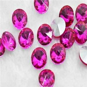 12mm 14mm 16mm 18mm Rivoli Crystal Round Glass Rhinestone Fancy Stones ...