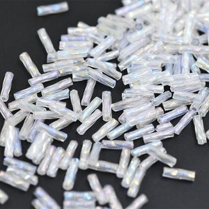 10000pcs Twist Tube Beads AB color Czech Glass Lined Bugle Bead Bulk Wholesale Big Bag For Jewelry Making Fringe 2x6mm