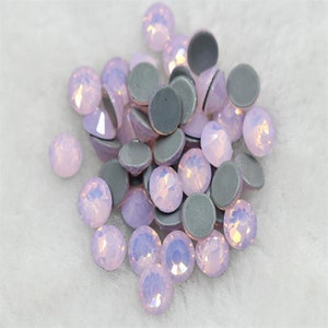 Serie opale, strass hotfix, cristalli a dorso piatto, perline per stirare, glitter per ricamo