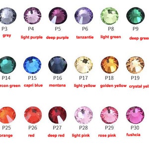 Mixed size ss6-ss20 Nail Art Non Hotfix Decorations Rhinestones Glitter Gems Multicolored FlatBack glue on 1440pcs