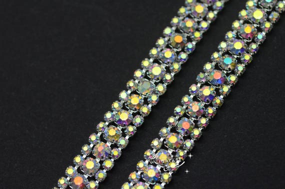 green gold gem trim braid cake decoration dance wedding ribbon rhinestone
