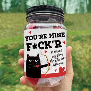 記念日、誕生日、バレンタインデーにぴったりの、48個のメッセージが入った面白い「I Love You」ジャー。彼氏、彼女、妻、夫、パートナーへのユニークなギフトアイデア。