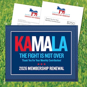Kamala Harris Prank Mailer 2026 Recurring Membership Gag Gift