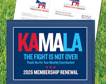 Kamala Harris Prank Mailer 2026 Recurring Membership Gag Gift