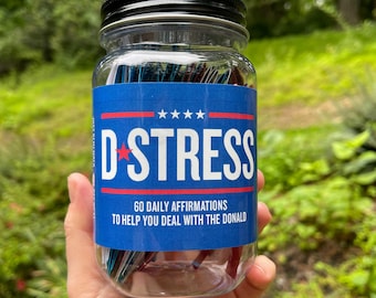 Frasco de Afirmaciones Anti-Trump: 60 Frases Divertidas para Aliviar el Estrés