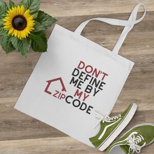 Definieren Sie mich nicht durch meine Reißverschlusstasche | Lifestyle Tasche - Make a Statement Merch - All Occasion Geschenk