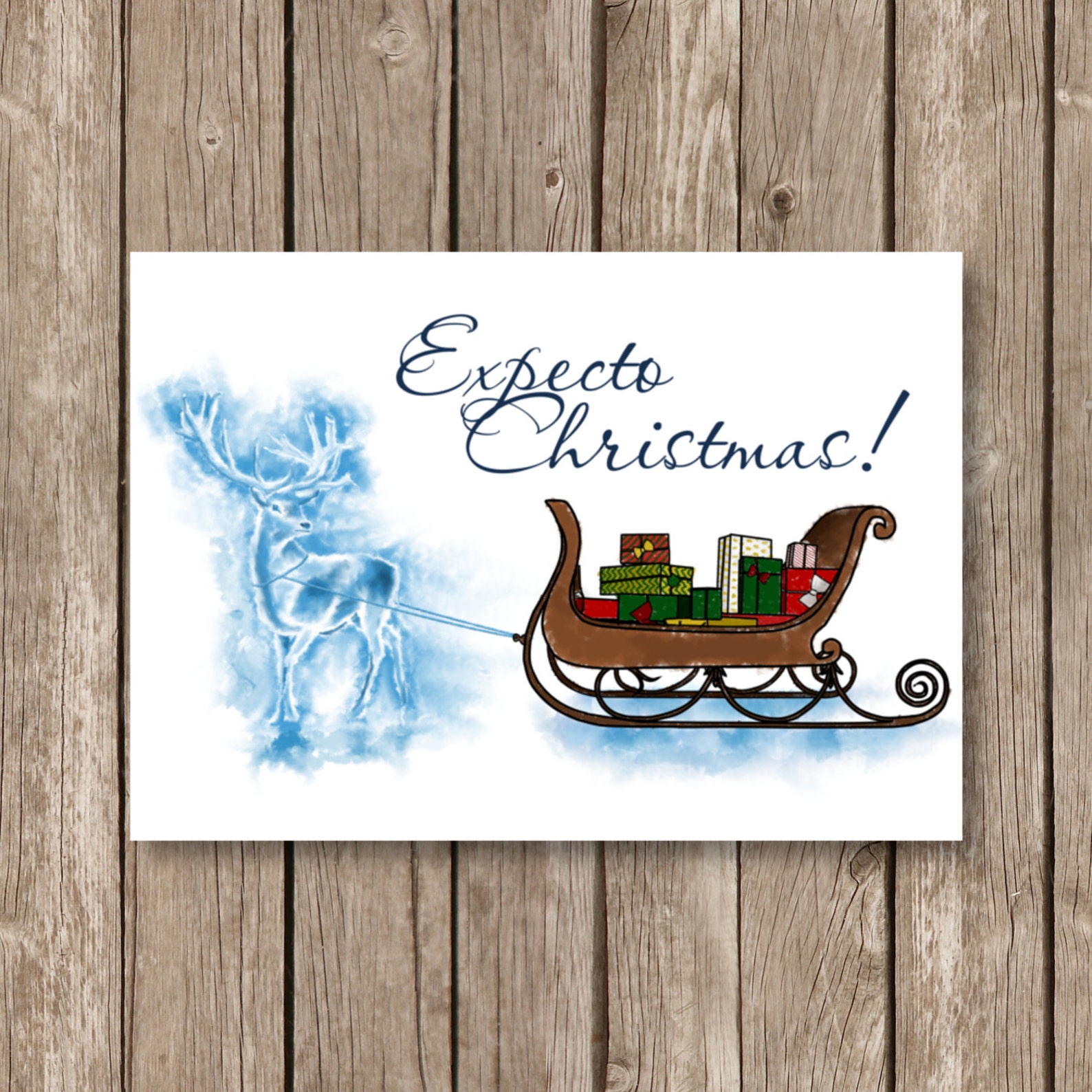 Printable Christmas Card Harry Potter Expecto Christmas Etsy Printable Christmas Card Harry Potter Expecto Christmas Etsy