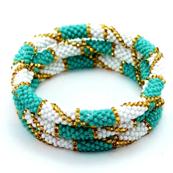 Bracelet Bracelets Beaded Bracelet Beads Roll On Bracelet Nepal Bracelet Bead Bracelet Seed Bead Bracelet Crochet Bracelet EthnoKolor Nepal