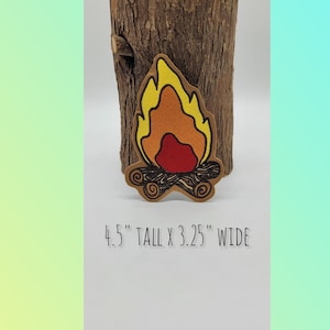 FIRE PATCH Embroidered - Sew On Patch or Iron On Patch