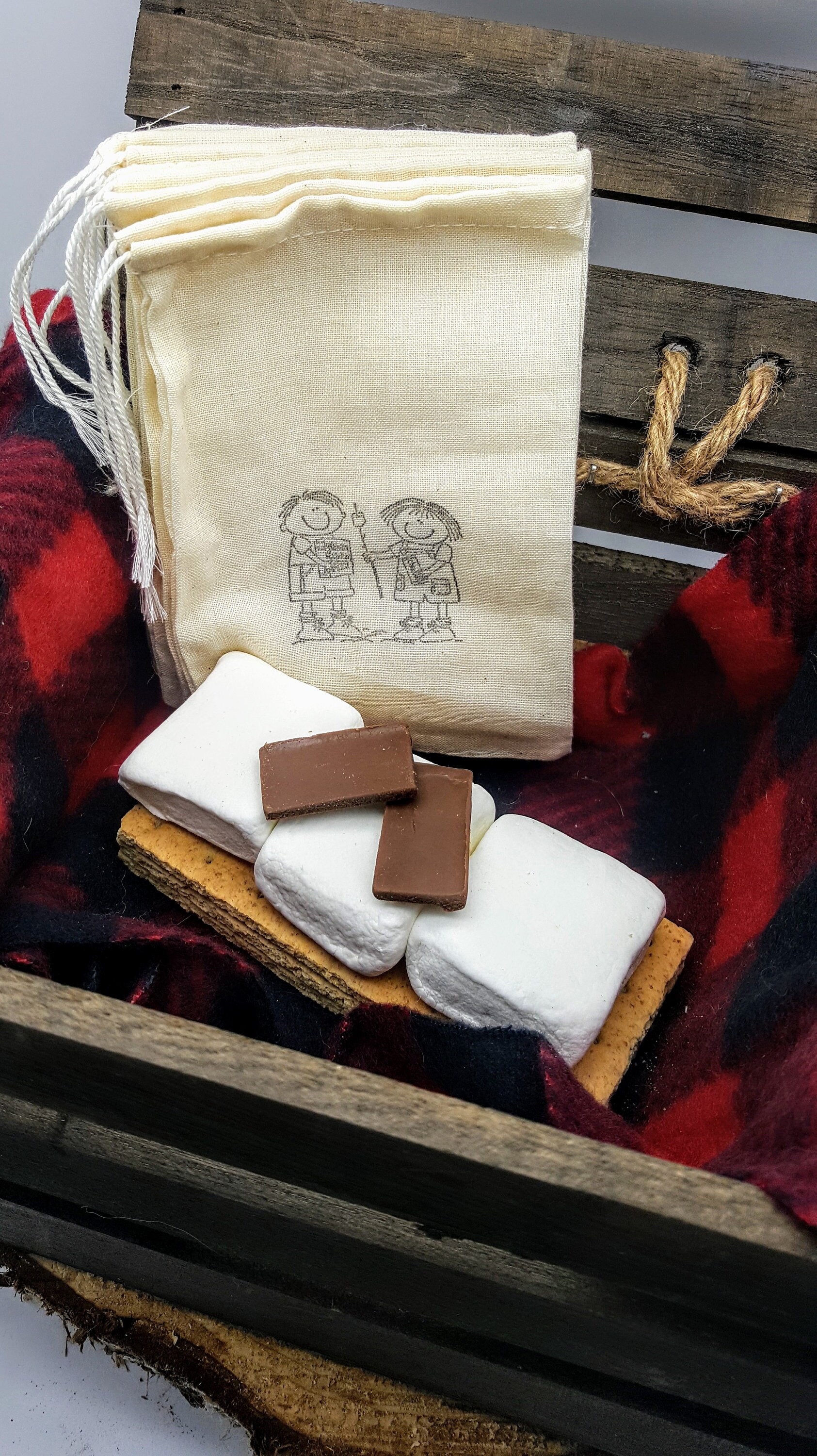 20 CAMPING THEMED BAGS 12 oz S'mores Kit Smores Kit Favor Etsy