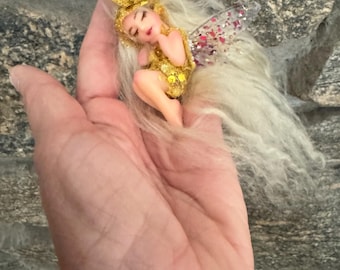 Sophie, Tiny Sleeping Fairy, Collectible Fairy, Fairy Lover Gift, Gift for Her
