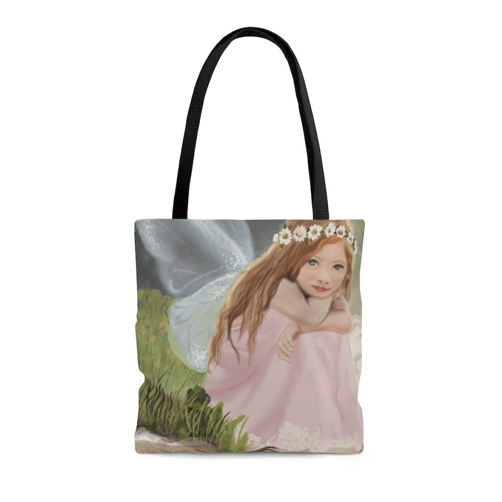Fairy Girl Tote Bag, Fairy bag, Fairy Lovers Gift