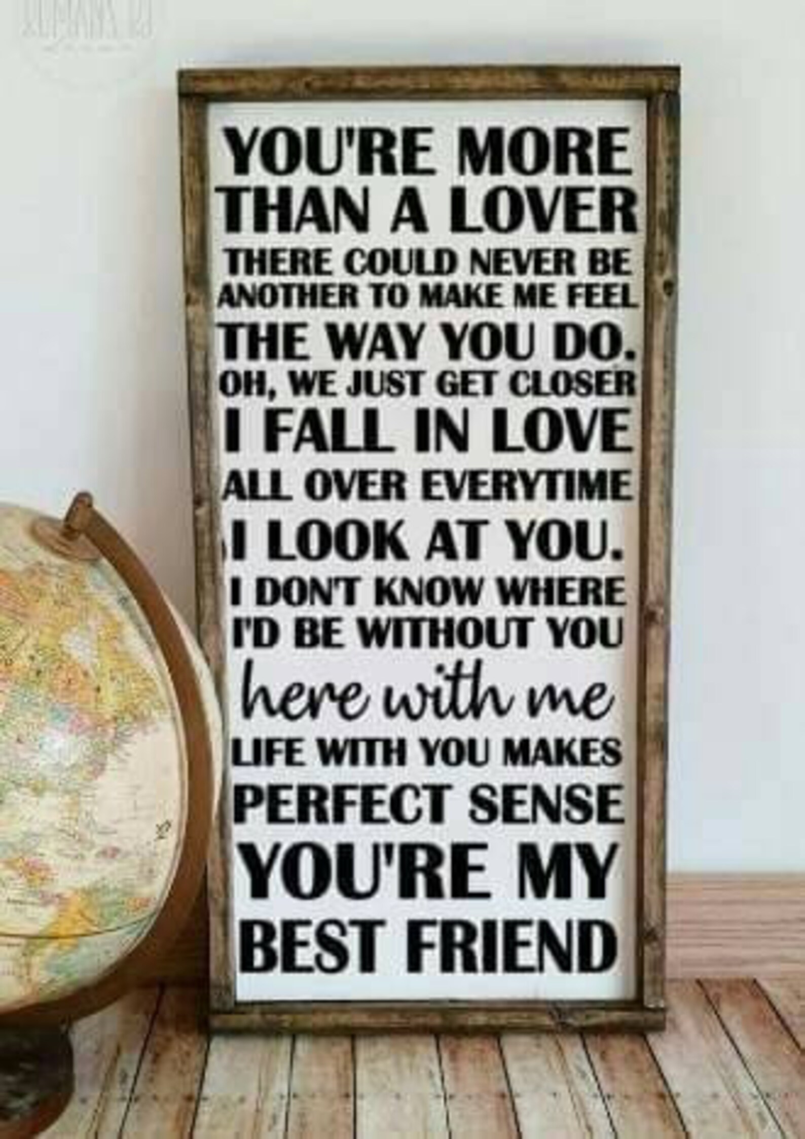 Youre More Than a Lover I Never Had No One That I Could Count Etsy