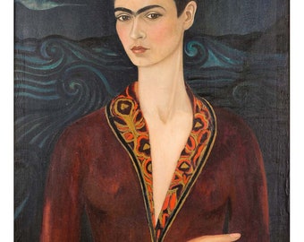 Frida Kahlo: Self Portrait in a Velvet Dress, 1926, Framed Reproduction -  Etsy