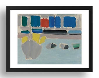 Marine (1954) – Abstract Seascape by Nicolas de Staël (Framed Print)
