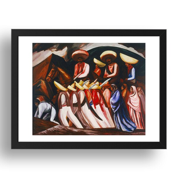 Zapatistes (1931) de José Clemente Orozco, oeuvre mexicaine vintage, reproduction encadrée A0/A1/A2/A3/A4/A5