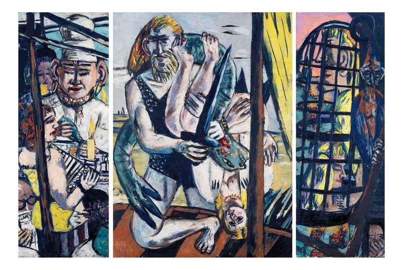 Perseus. Triptych 1941 by Max Beckmann vintage German Etsy